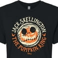 thumbnail image 3 of The Nightmare Before Christmas - Jack Skellington Pumpkin King - Juniors Cropped Cotton Blend T-Shirt, 3 of 5