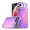 Purple, variant on Magnetic Phone Case with Braided Rope Wrist Strap For iPhone Air, Slim Gradient Shockproof Protective Cover Compatible with MagSafe Accessories Hybrid Rubber for Women Men,Blue