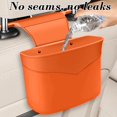 thumbnail image 4 of Darzheoy Car Trash Can, Leather Foldable Vehicle Seat Hanging Dustbin Container, Multi-Function Automotive Interior Garbage Storage Organizer Holder Bag Accessories, 4 of 6