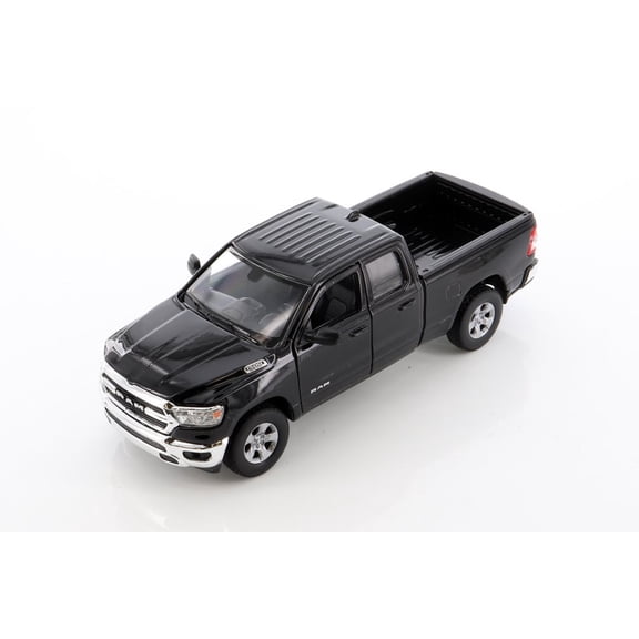 2019 Dodge Ram 1500 Pickup, Black - Welly 24104/4D - 1/27 scale Diecast Model Toy Car