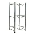 thumbnail image 6 of Mind Reader Water Jug Stand, Holds Three 5 Gallon Jugs, Metal, 13.5"L x 13.5"W x 28.75"H, Silver, 6 of 8