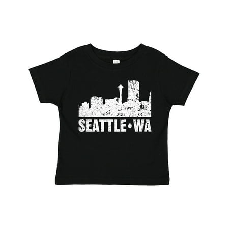 

Inktastic Seattle Skyline Grunge Gift Toddler Boy or Toddler Girl T-Shirt