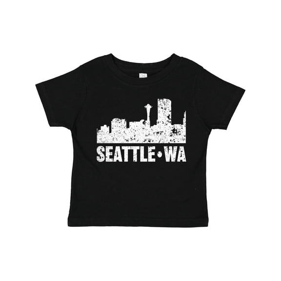 Inktastic Seattle Skyline Grunge Boys or Girls Toddler T-Shirt