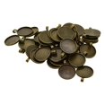thumbnail image 4 of jifeng 50 Pcs Collier Rond 1 Pouce Pendentif Cabochon Base Plateau Lunette Bronze Antique Vierge, 4 of 9