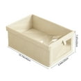 thumbnail image 4 of Outoloxit Multi-Size Fabric Clothing Storage Box with Clear Window and Lid for Wardrobe Organization, Foldable Dust-Proof Storage Bins for Pants Shirts Sweaters, 4 of 8