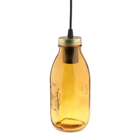 

Shadow Led Ceiling Lamp Colorful Pendant Light Accessory Bottle Style E27 Lampholder Lighting - Type 1 - Yellow 95mm