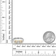thumbnail image 6 of Gem Stone King 10K Two Tone Gold Forever One DEF Moissanite From Charles & Colvard and Peach Morganite Engagement Ring for Women | 1.30 Cttw | Round 5MM | Gemstone Birthstone | Size 5, 6 of 7