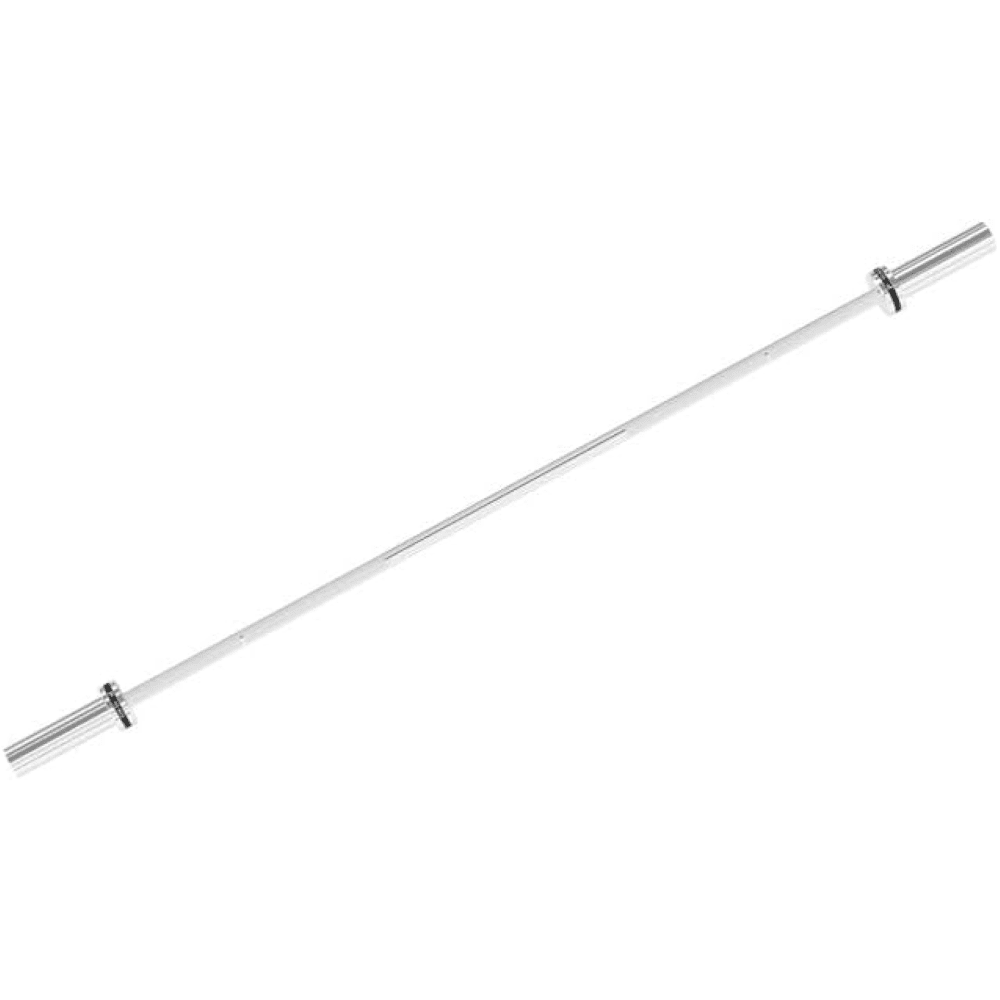 Power Systems 10kg Junior Olympic Bar, 67" Black Zinc & Stainless Steel Traini Barbell for Weightlifting