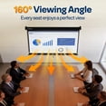 thumbnail image 3 of SPECSTAR 80 inch Manual Pull Down Projector Screen, 16:9 HD Retractable Projector Screens with Auto Locking for Movie Home Theater Cinema Office Video Game, Black(70Wx40H Inch Display Area), 3 of 9