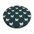 thumbnail image 2 of Lsque Funny Chicken Round Bar chair cushion covers Velvet Fabric Premium Comfort Protects from Scratches and Stains for 14-17 Inch Chair- 14 inch, 2 of 7