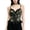 Army Green, variant on Corset Tank Tops Goth Lace up Tie Front Lace Bow Front Breathable Slim Fit V Neck Crop Top Spaghetti Strap Summer Lace Camisoles,Green,L