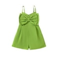 thumbnail image 1 of Combinaison d'Été pour Fille, Camisole Verte Unie, Ensemble Court Mignon 2-3 Ans, 1 of 8