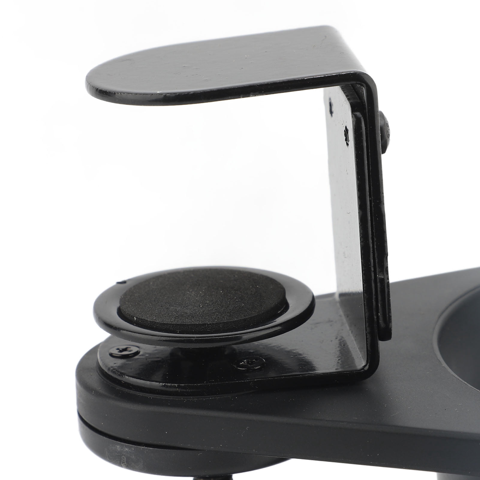 Nieyigj Desk Cup Holder Rotating Clip On Bottle Organizer Storage Rack for Coffee Drink Mugs Water Bottles Adjustable Clamp Under Desk Mount Attachment Drinkware Holder Accessories (3.7 in / 9.4 cm)