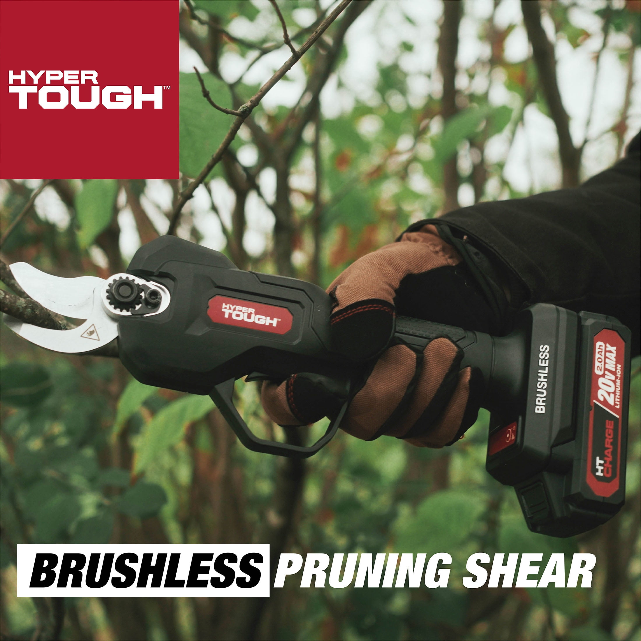Hyper Tough 20V 2.0Ah Brushless Pruning Shear, HT14-401-003-06