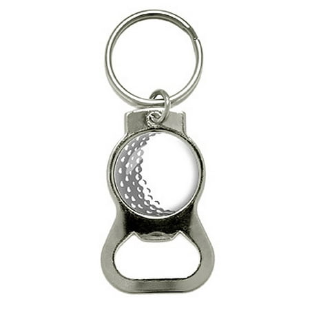 Golf Ball - Golfing Round Bottle Opener Keychain (Best Keychain Bottle Opener)