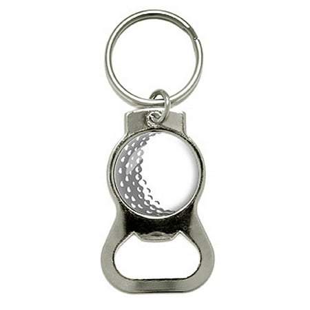 Tech Bottle Opener Keychain - Golf Ball - Golfing Round Bottle Opener Keychain