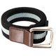 thumbnail image 2 of Worallymy Cinturón de lona tejido con 2 hebillas en la cintura cintura retro informal para mujeres hombres estudiantes negro y blanco Worallymy JD735803551, 2 of 7