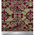 thumbnail image 1 of Soimoi Poly Georgette Fabric Moroccan Damask Print Sewing Fabric Yard 52 Inch Wide, 1 of 3