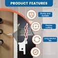 thumbnail image 3 of 20Pcs Mini Reciprocating Jig Saw Blades Drywall Reciprocating Saw Blade 85/86 Type Wire Box Drywall Access Blade, 3 of 8