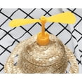 thumbnail image 3 of Sombrero de paja para gato, lindo, ajustable, hecho a mano, a la moda, divertido, para mascotas, sombrero para el sol, libélula de bambú, sombrero de verano para perros, sombrero para gatos, amarillo y rojo (pequeño) oso de fresa Electrónica, 3 of 5