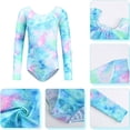 thumbnail image 3 of Aosijia Gymnastics Leotards for Girls Long Sleeve Sparkle Athletic Ballet Dance Leotard Bodysuit Ballerina Dancewear, 3 of 8