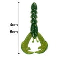 thumbnail image 5 of Ettsollp 15Pcs 4CM/0.45G 6CM/1.56G TPE Crayfish Soft Lure Reflective Sequins Realistic Artificial Soft Lobster Bait Outdoor Freshwater Saltwater Fishing Accessories, 5 of 8