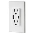 thumbnail image 5 of Cargador de pared USB Leviton T5633-W tipo A y tipo C 15A, 5 of 5
