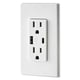 thumbnail image 5 of Cargador de pared USB Leviton T5633-W tipo A y tipo C 15A, 5 of 5