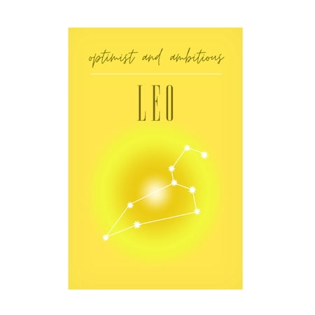 Trademark Fine Art Amelie Leo Zodiac Print Art Canvas Wall Art
