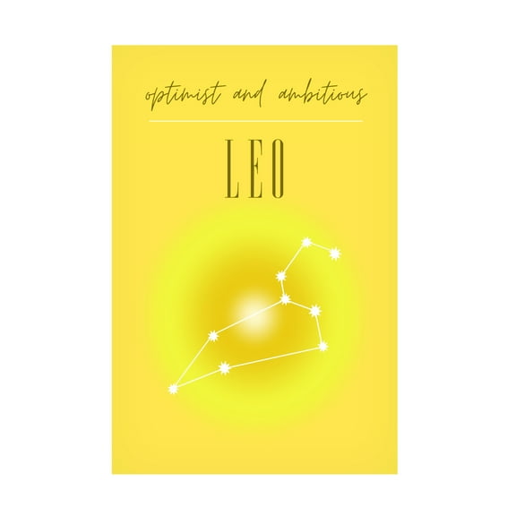 Trademark Fine Art Amelie Leo Zodiac Print Art Canvas Wall Art