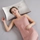 thumbnail image 5 of Almohada de látex natural para personas que duermen de lado y boca abajo - Altura ajustable, funda transpirable y lavable, 29x18 pulgadas, blanca, 5 of 8