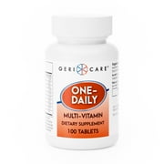 GeriCare One-Daily Multi-Vitamin Supplement Tablet, 100 Count