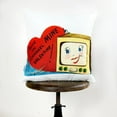 thumbnail image 4 of Tune into Channel Mine Vintage Valentines | Pillow Cover | Throw Pillow | Valentines Decor | Valentines Day Gifts | I Love You, 4 of 9
