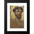 thumbnail image 2 of Francesco Paolo Michetti 13x18 Black Modern Framed Museum Art Print Titled - Self-Portrait (1877), 2 of 5