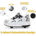 thumbnail image 3 of Cyiecw Roller Skate Shoes for Kids Boys Girls Rechargeable Wheels Sneakers Fashion Roller Wheeled, 3 of 6