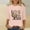 Pink, variant on HOMBOM Easter Tops Women Religious Black 3/4 Sleeve Casual Tops Crew Neck LOVE LIKE JESUS Summer Tops XL