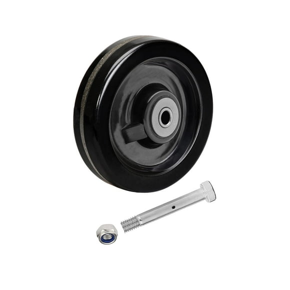 Roue Phénolique 5 Pouces"x2" pour Cric de Remorque avec Grande Capacité 1000 LB Haute Résistance d'Équipe pour Chariots Plats Cric de Remorque