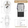thumbnail image 4 of Kit de control remoto para ventilador de techo Prichor Universal de 3 velocidades, 4 of 9
