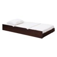 thumbnail image 5 of Desert Fields Baneberry Simple Solid Wood Natural Trundle Bed, Espresso, 5 of 10