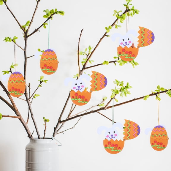 KALLORY 4-Piece Easter Decorating Kit with Materials and Assorted Colors for Easter Crafts