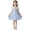 Blue, variant on qucoqpe Little Girls Bow Collared Dresses Straight Comfy Casual Party Princess Sleeveless Buttons Flowy Summer Dresses
