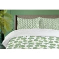 thumbnail image 4 of Ambesonne Vegetables Duvet Cover Sets, Hatched Broccoli Pattern, 2-King, Fern Green Pale Green, 4 of 7