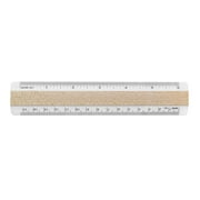 Woodrow 6" Double Bevel Inches and Metric Wood Ruler