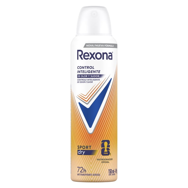 Antitranspirante Rexona sport en aerosol para dama 150 ml
