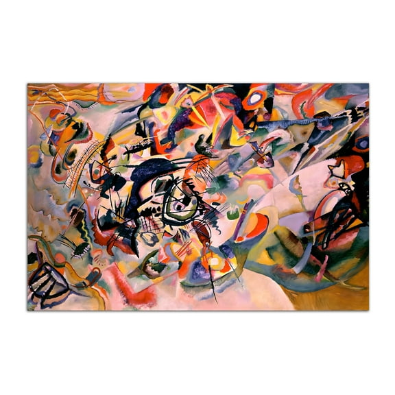 Composition VII by Wassily Kandinsky Poster Abstract Art Painting Print Wall Art Canvas Poster Room Aesthetic Bedroom Decoration Painting