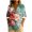 Green-a, variant on Sexlip Casual Printed T-shirt Long Sleeve Lapel Button Comfortable Top Stylish and Fashionable for Daily Wear Home Work Relaxation Women’s Apparel White M