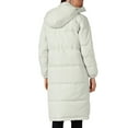 thumbnail image 3 of Abrigo acolchado grueso de invierno para mujer INSPIRE CHIC, parka cálida, chaqueta de plumas con capucha, abrigo largo acolchado, talla XL, blanco, 3 of 6