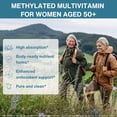 thumbnail image 2 of Igennus Methylated Multivitamin for Women 50+, Calcium & Magnesium for Bone Support, Sustained Release & Active B-Vitamins, Iron-Free Formula, Antioxidant Support, Clean Label, 60 Tablets, 2 of 13