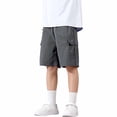 thumbnail image 2 of Children Relaxed‑Fit Multi‑Color Cargo Shorts, Water‑Resistant Cool‑Skin Large Side Pockets Summer Outdoor Daily‑Wear Pants, 2 of 5