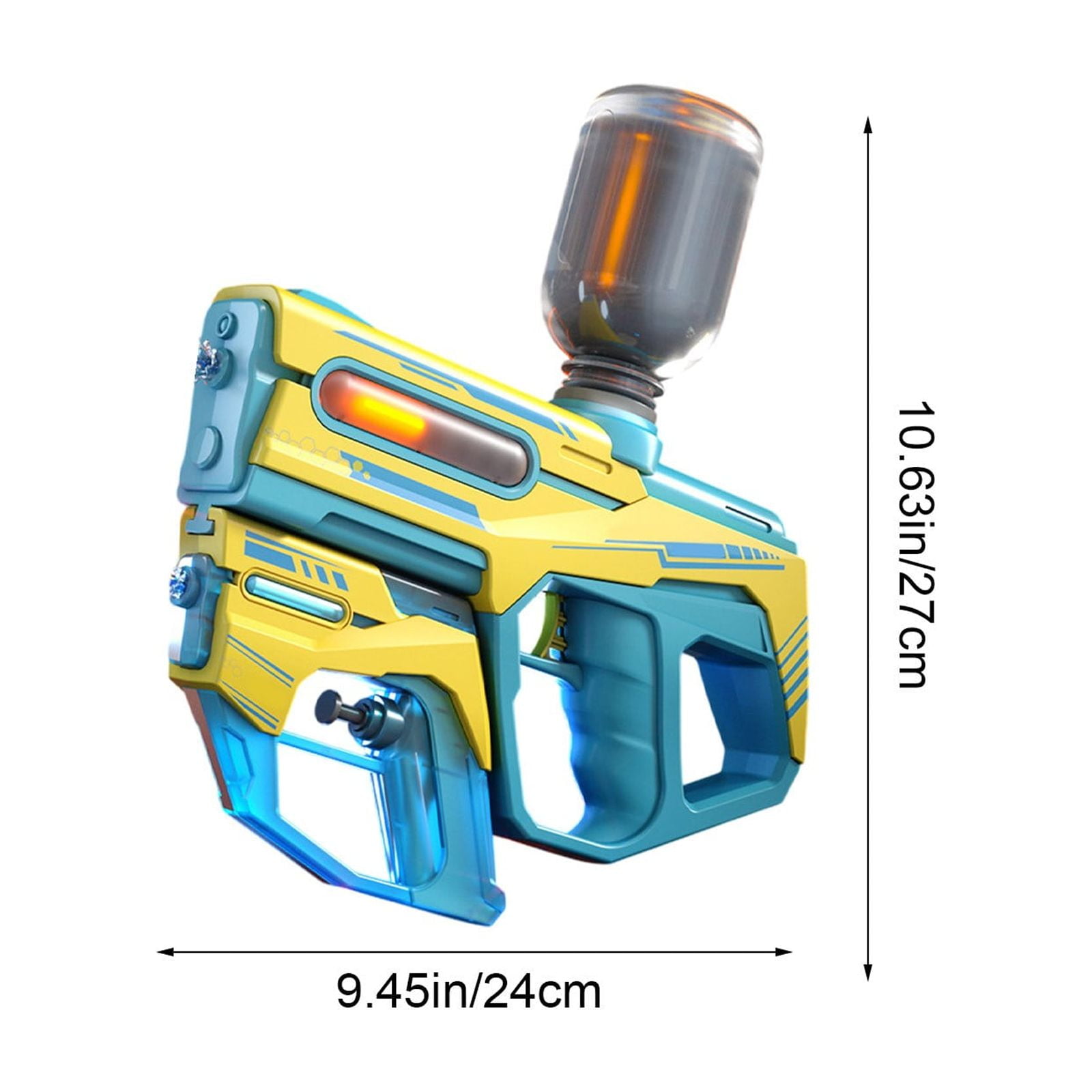 Dual Electric and Manual Water Blaster Guns with Large Water Storage Tank, Rechargeable Power, Mother Child Design for Splash Battles, Outdoor Water Fights, Pool Parties and Summer Backyard Fun